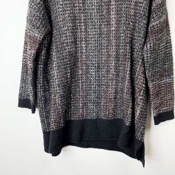 J. Jill Pure Jill Oversized Boxy Sweater XS/S Small Black Mock Neck Tunic - Picture 3 of 10